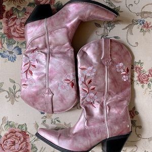 Durango Western Rose Pink Cowboy Boots